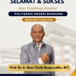 Prof. Noor Cholis Basjaruddin Terpilih sebagai Direktur Polban Masa Bakti 2026–2030